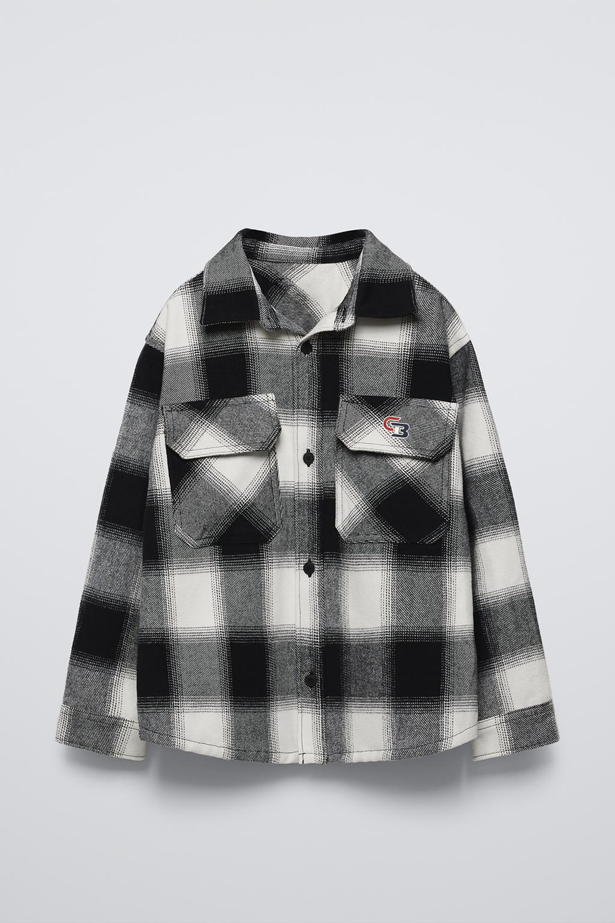 Oversize button down plaid shirt/GTB-F-8219A3562 - GORI&BOLR