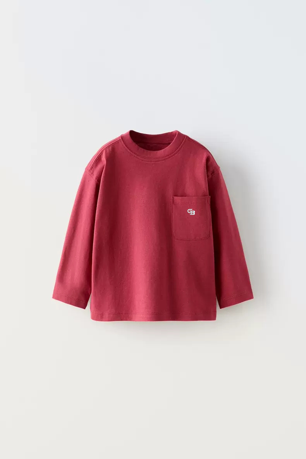 Long sleeve cotton t-shirt/GTB-F-8625A4043