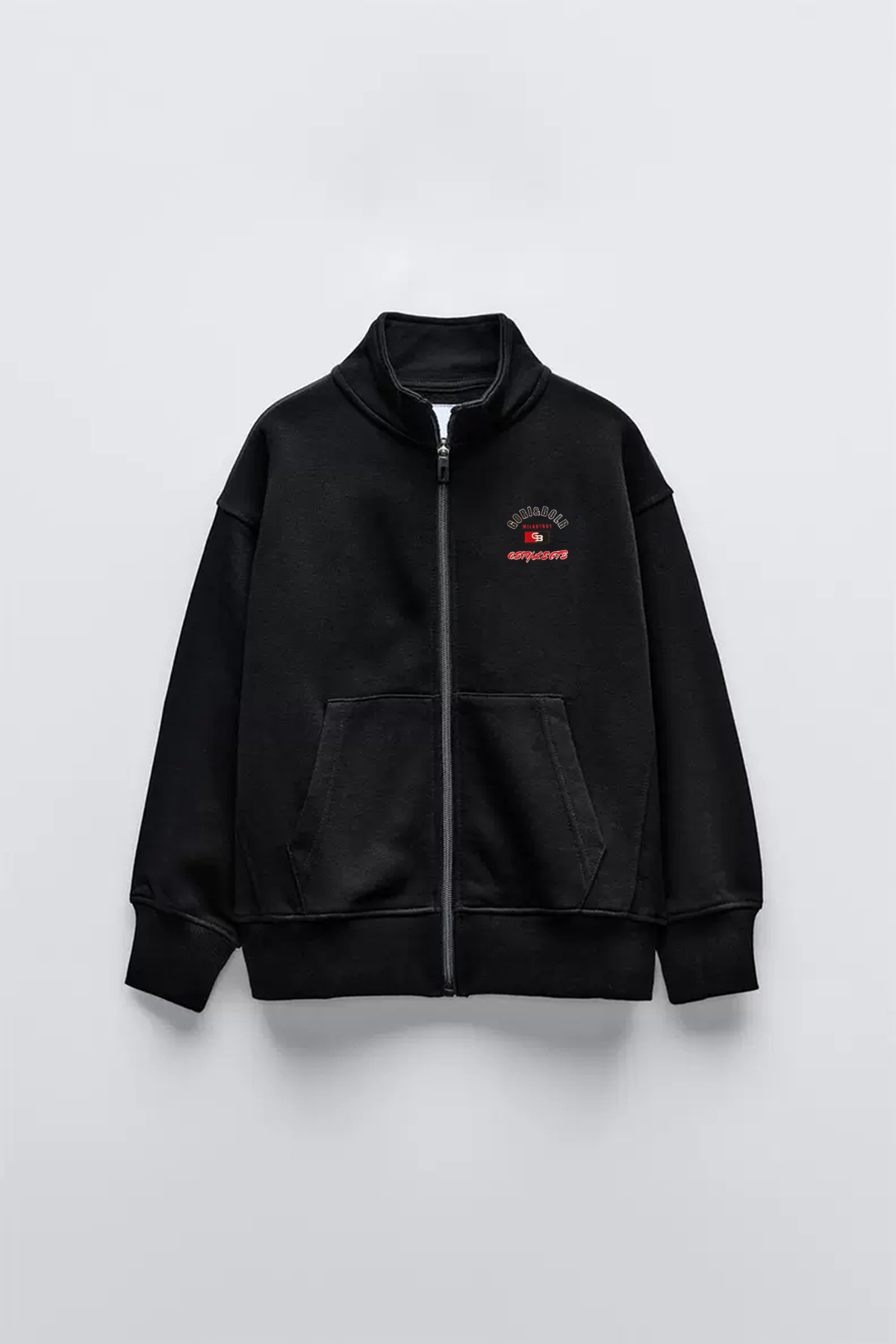 Lightweight zipped cotton jacket/GTB-F-8473A5285