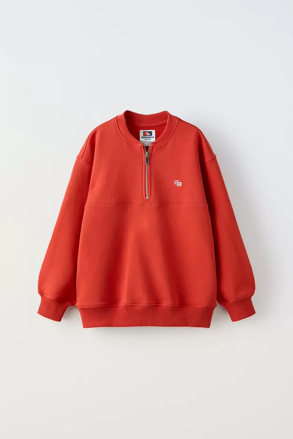 Half zip cotton sweatshirt/GTB-F-8417A4005