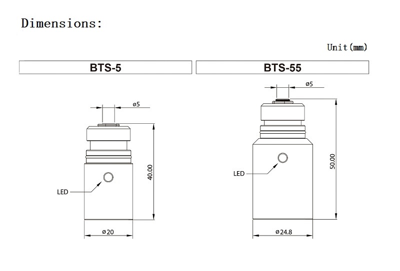 BTS-5小直径铣刀对刀仪Small diameter milling cutter tool setter