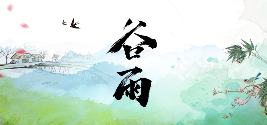 谷雨秧芽动 楝风花信来
