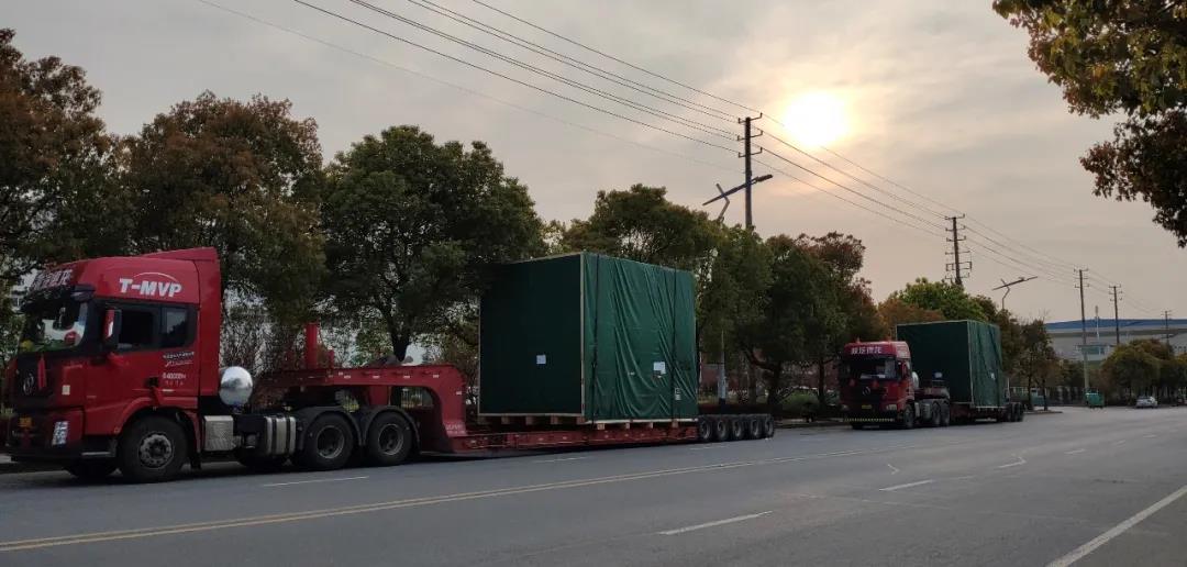 Transport von Werkzeugmaschinen