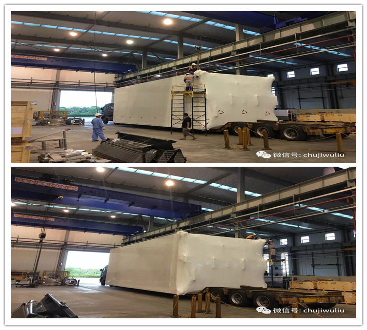 Destillationskolonne ultrabreiter und ultrahoher Exporttransport