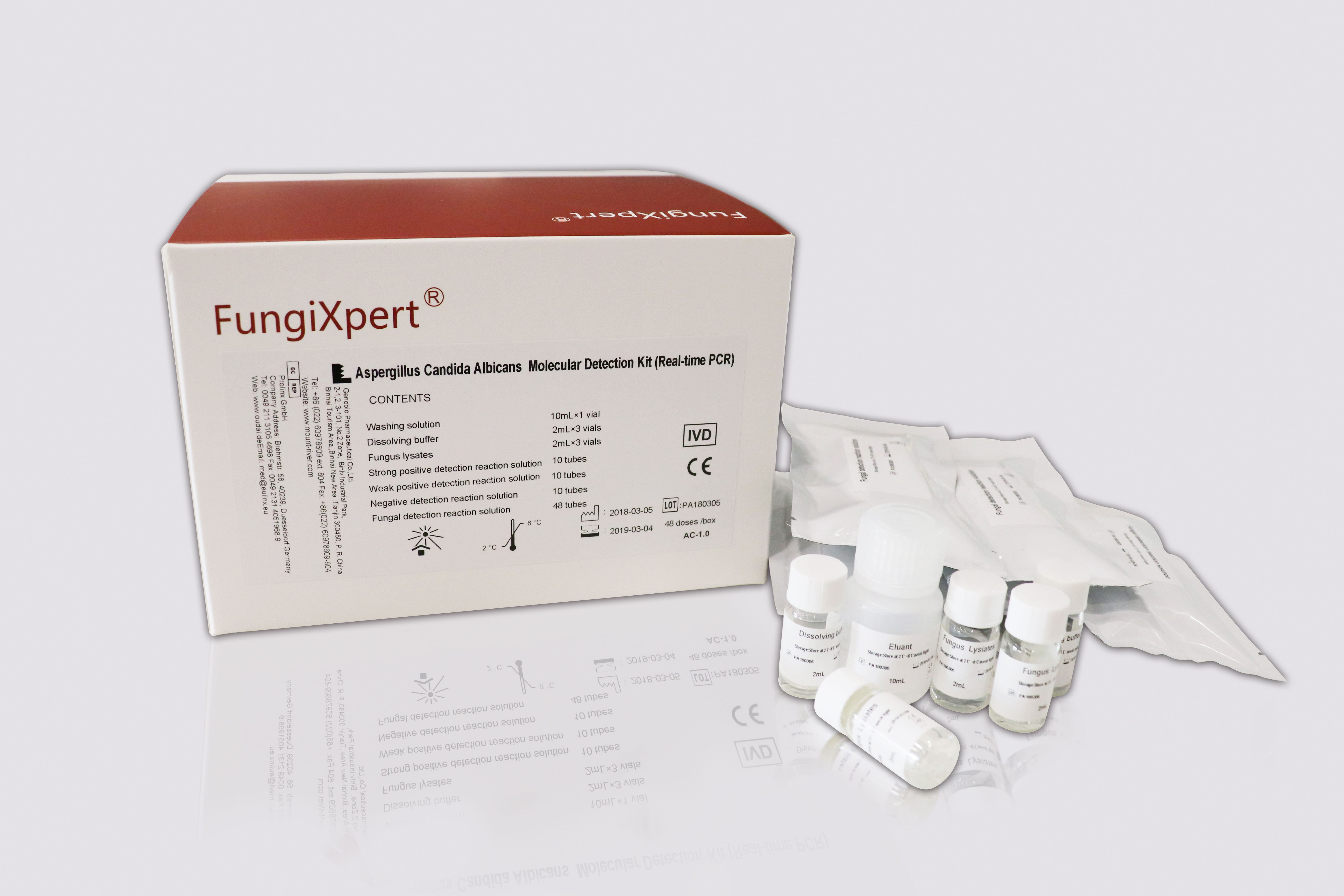 Aspergillus, Cryptococcus, Candida Albicans Molecular Detection Kit (Real-time PCR)
