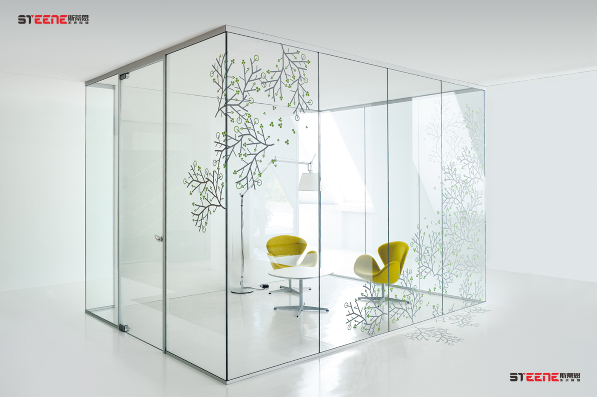 斯蒂恩|30款简约单玻隔断系统