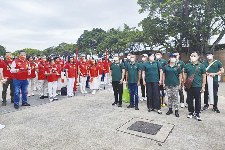 中國香港尊法愛國大聯盟舉行「尊法宣誓活動」