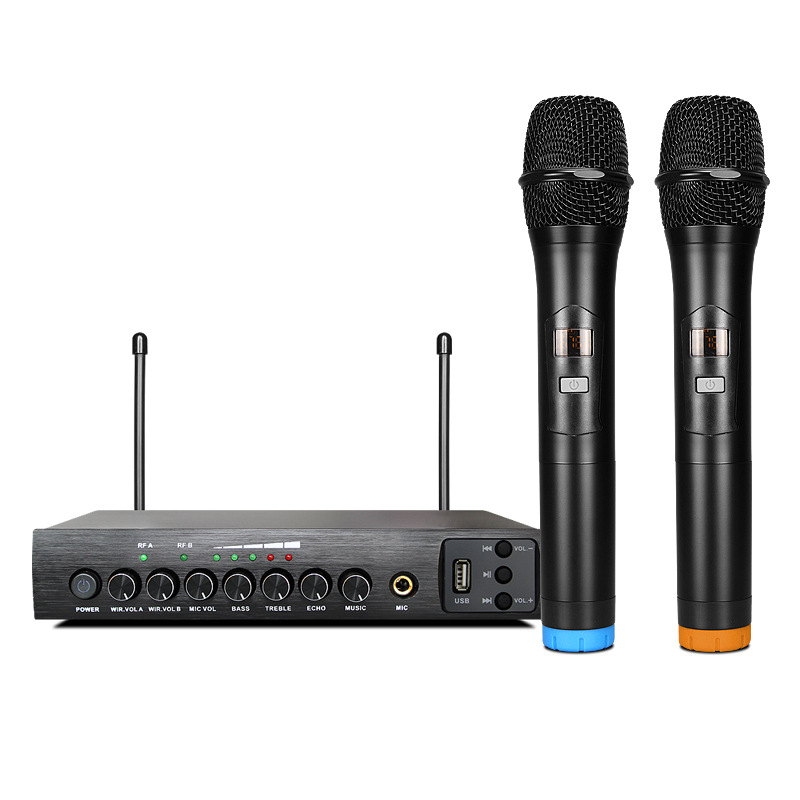 S-16M UHF Bluetooth Wireless Microphone Echo Microphone Karaoke Handheld Microphone for Computer Speaker Studio Microfone