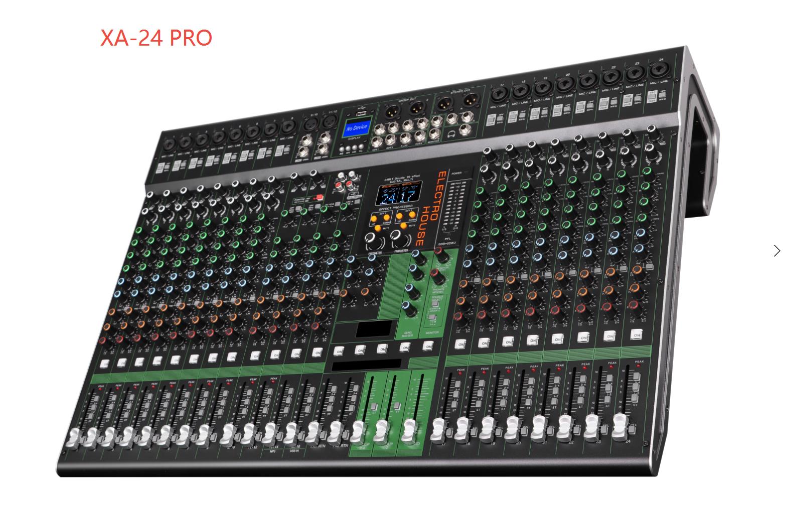 xa-24 pro  Professional 16 Channels Audio Mixer for party stage