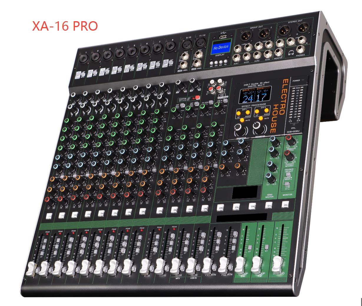 xa-16  Professional 16 Channels Audio Mixer for party stage
