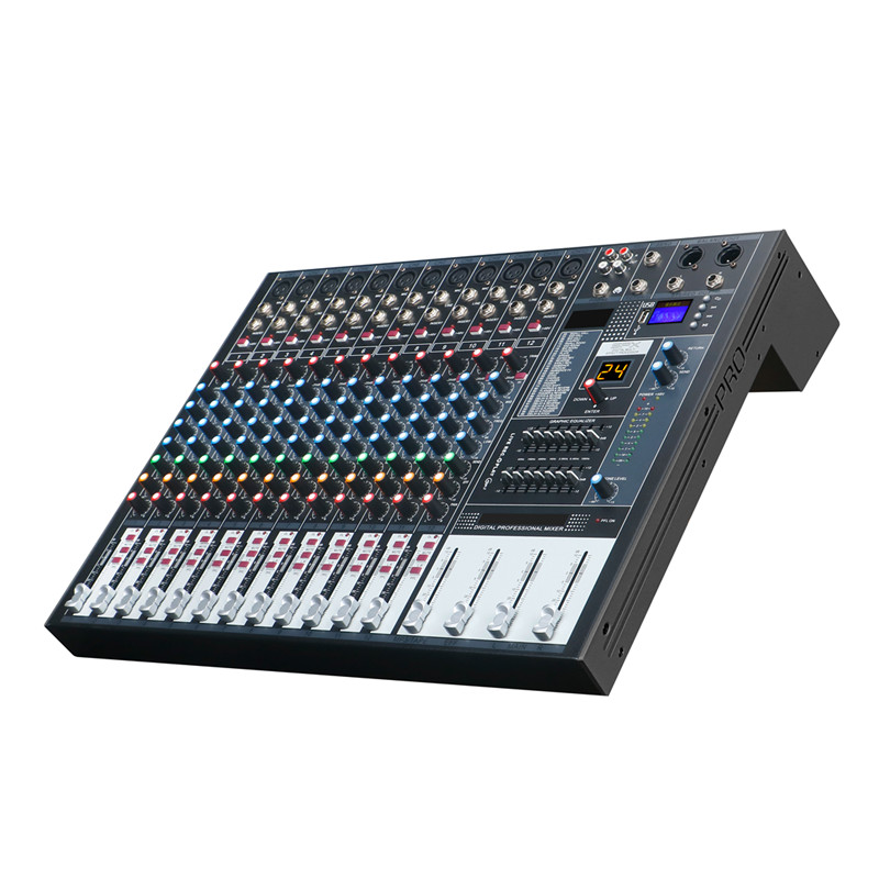 MR-8312  Professional 12 Channels Audio Mixer for party stage Sound Mixer