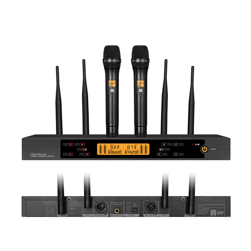 U-4100 UHF Wireless Microphone Portable Wholesale Karaoke Microphone Home Theather Microphone System