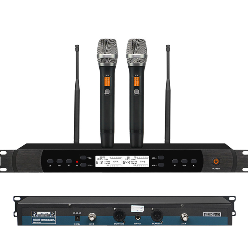 U-6200 UHF Wireless Microphone Portable Wholesale Karaoke Microphone Home Theather Microphone System