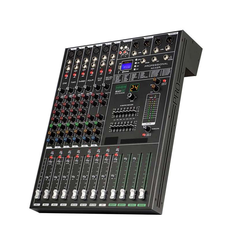 MR-9300  Professional 12 Channels Audio Mixer for party stage Sound Mixer