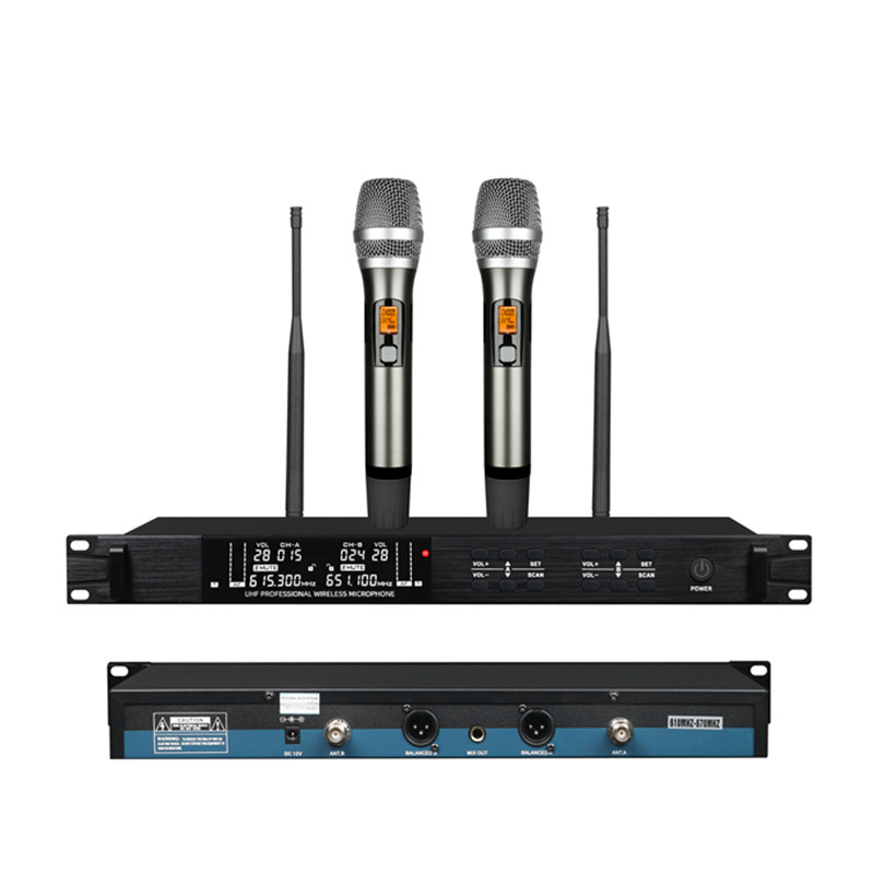 U-6300 UHF Wireless Microphone Portable Wholesale Karaoke Microphone Home Theather Microphone System