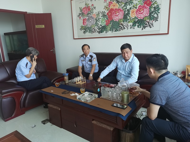 门头沟分局治安支队领导来公司检查指导工作