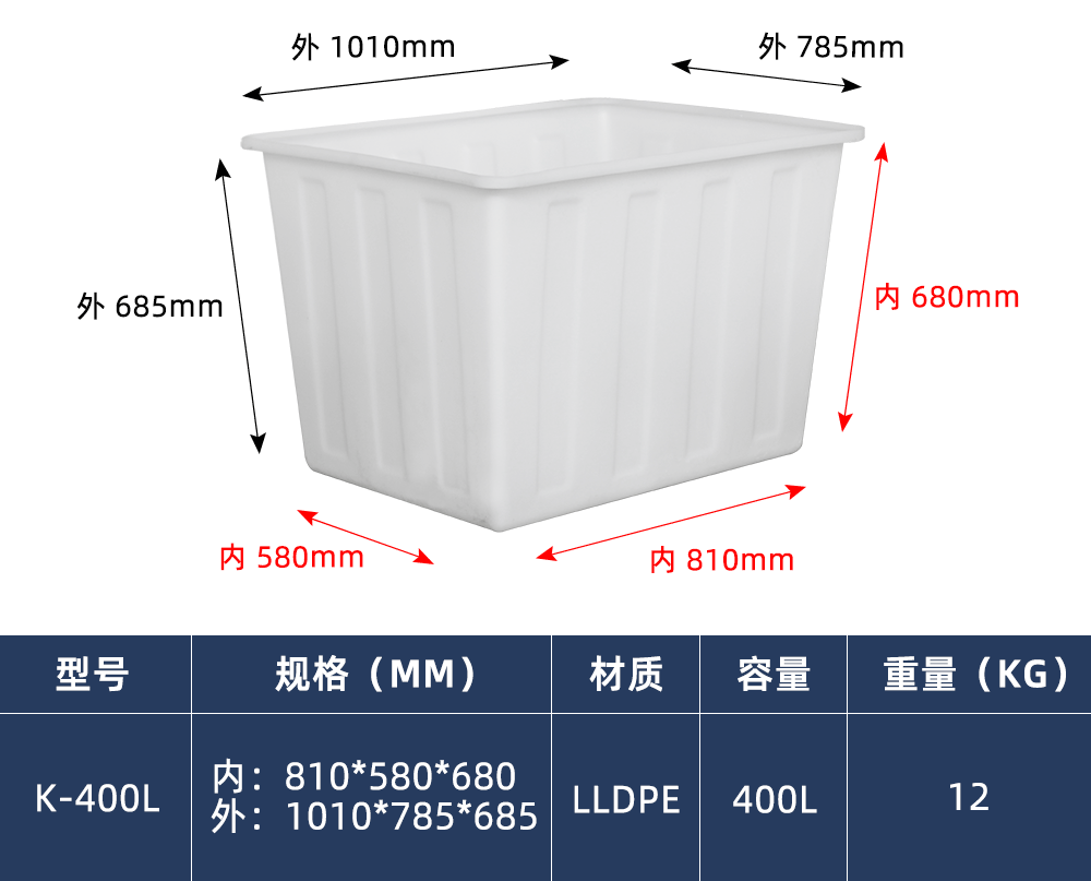 K-400L 方箱（牛筋箱）