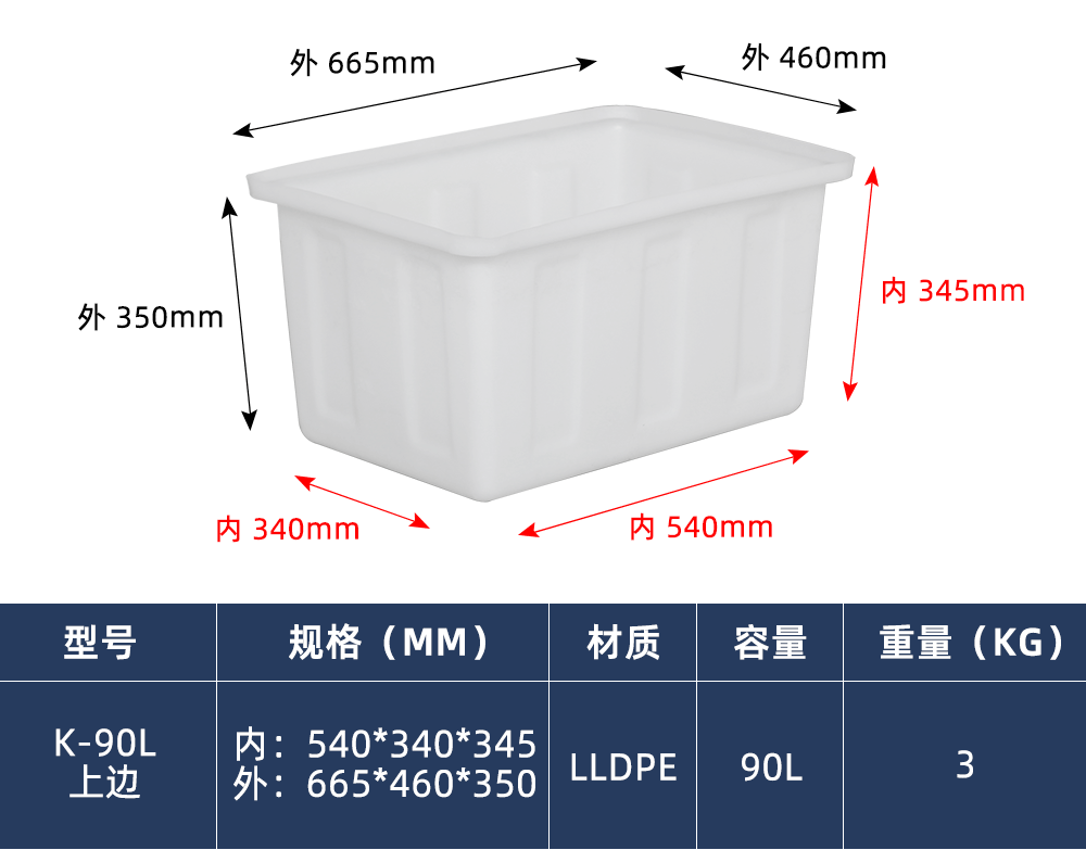 K-90L上边 方箱（牛筋箱）