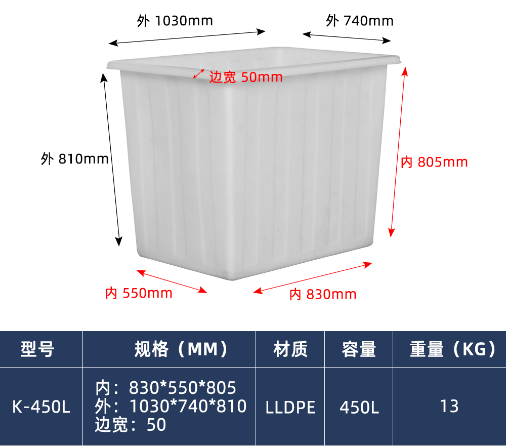 K-450L 方箱（牛筋箱）