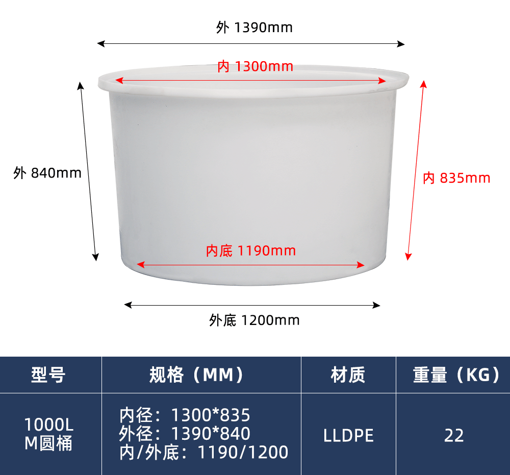 1000L M圆桶