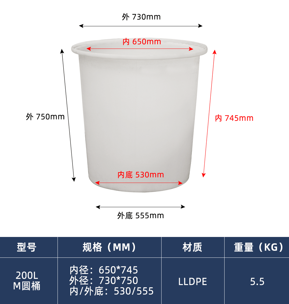 200L M圆桶