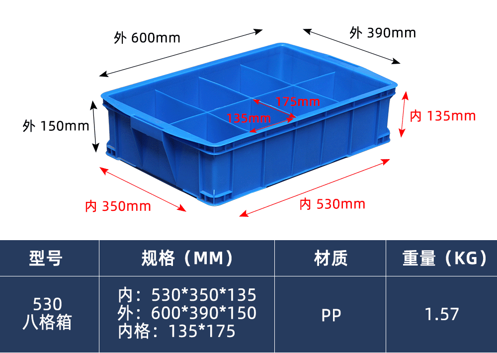 530八格箱