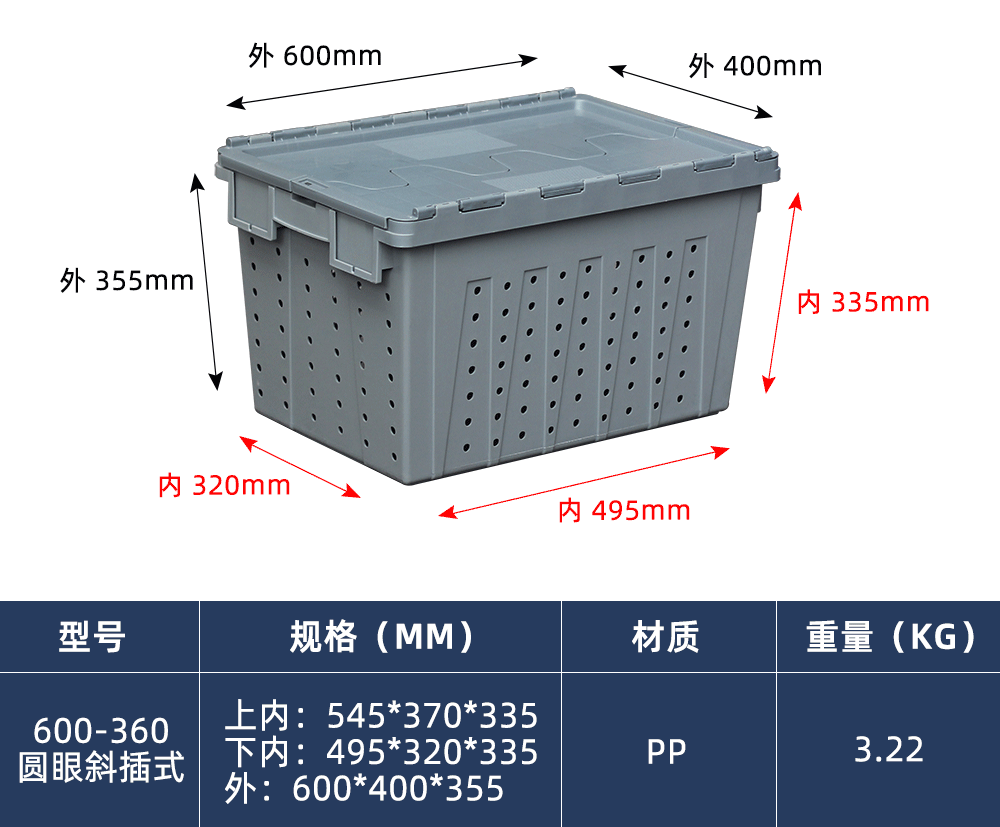 600-360 圆眼斜插箱