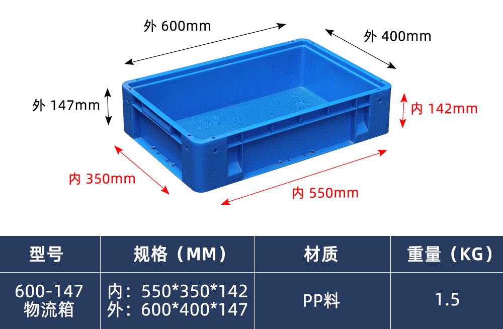 600-147物流箱（圆角）