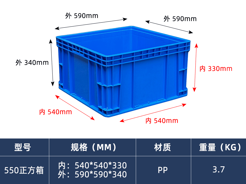 550正方形箱