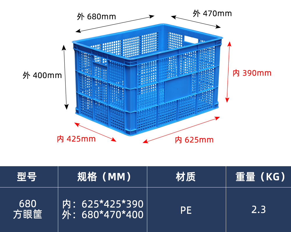 680方眼筐