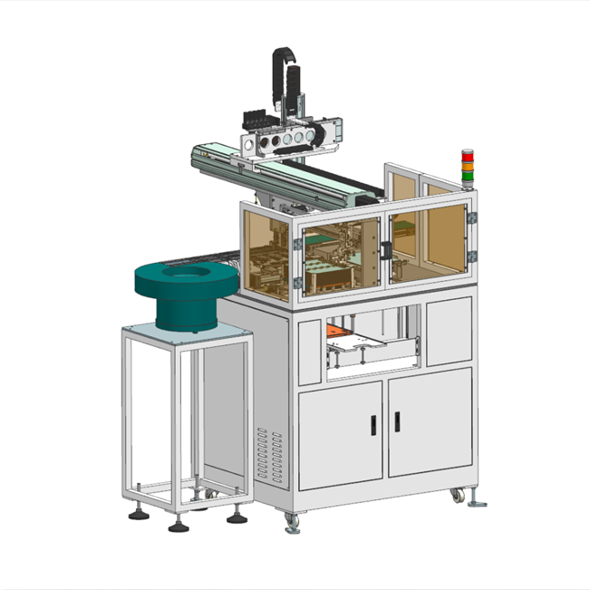 汽车动力电池方形极柱自动植入机