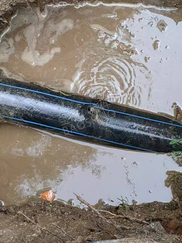 PE钢丝网骨架管漏水现场抢修哈夫节常州市宝硕管件baoshuo