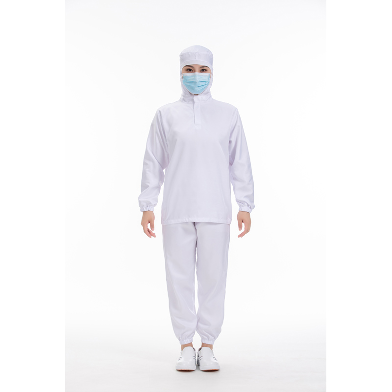 食品半開門上二連工作服 耳洞款