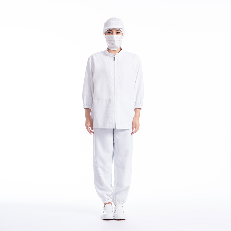 七分袖食品中領分體服