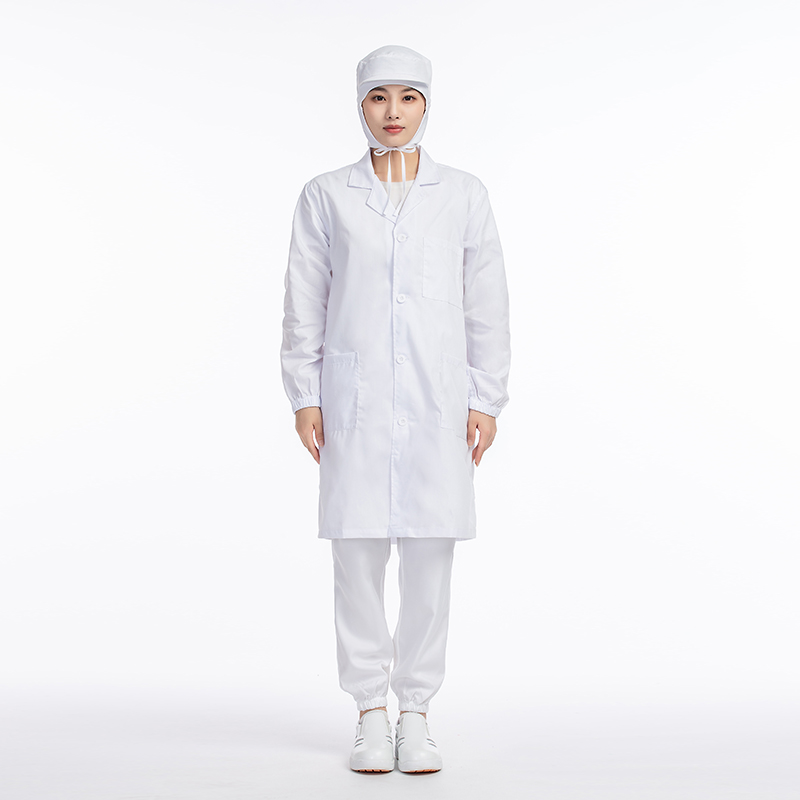 松緊袖白大褂