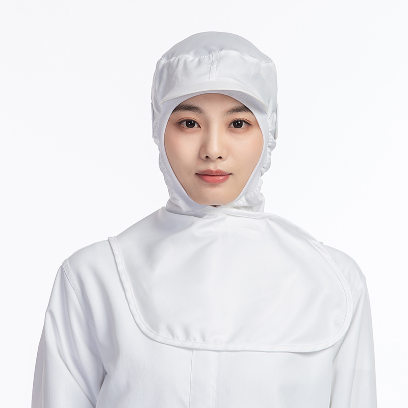 鴨舌羅紋披肩帽