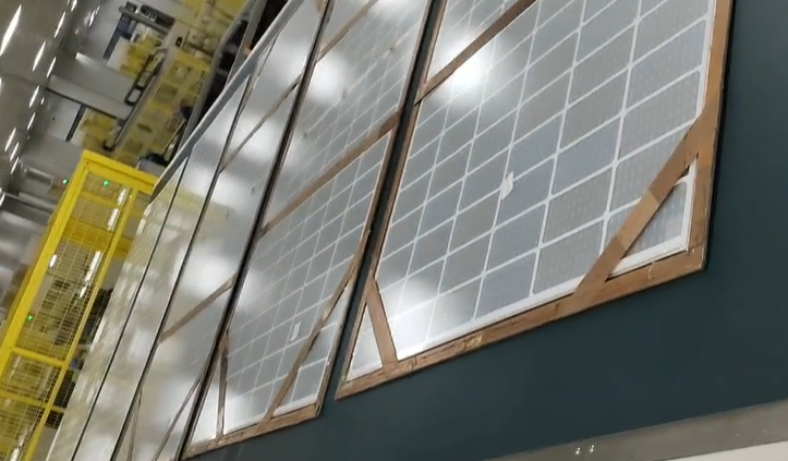 Making double glass solar PV panel
