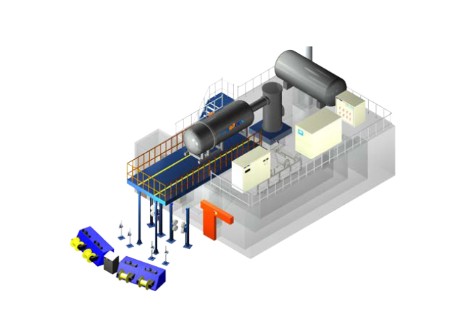 兩進兩出輻照流水線