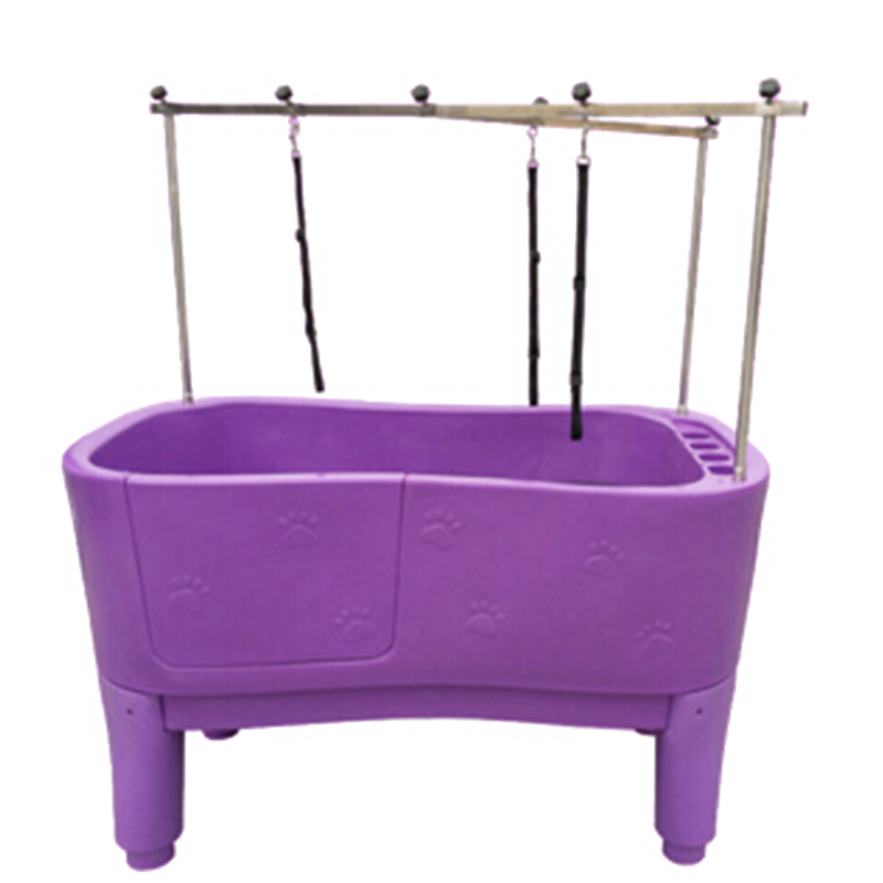 Purple H111 Professional Durable High Grade Plastic Multicolor Dog Bathtub Pet grooming Pet cleaning bathtub for dogs