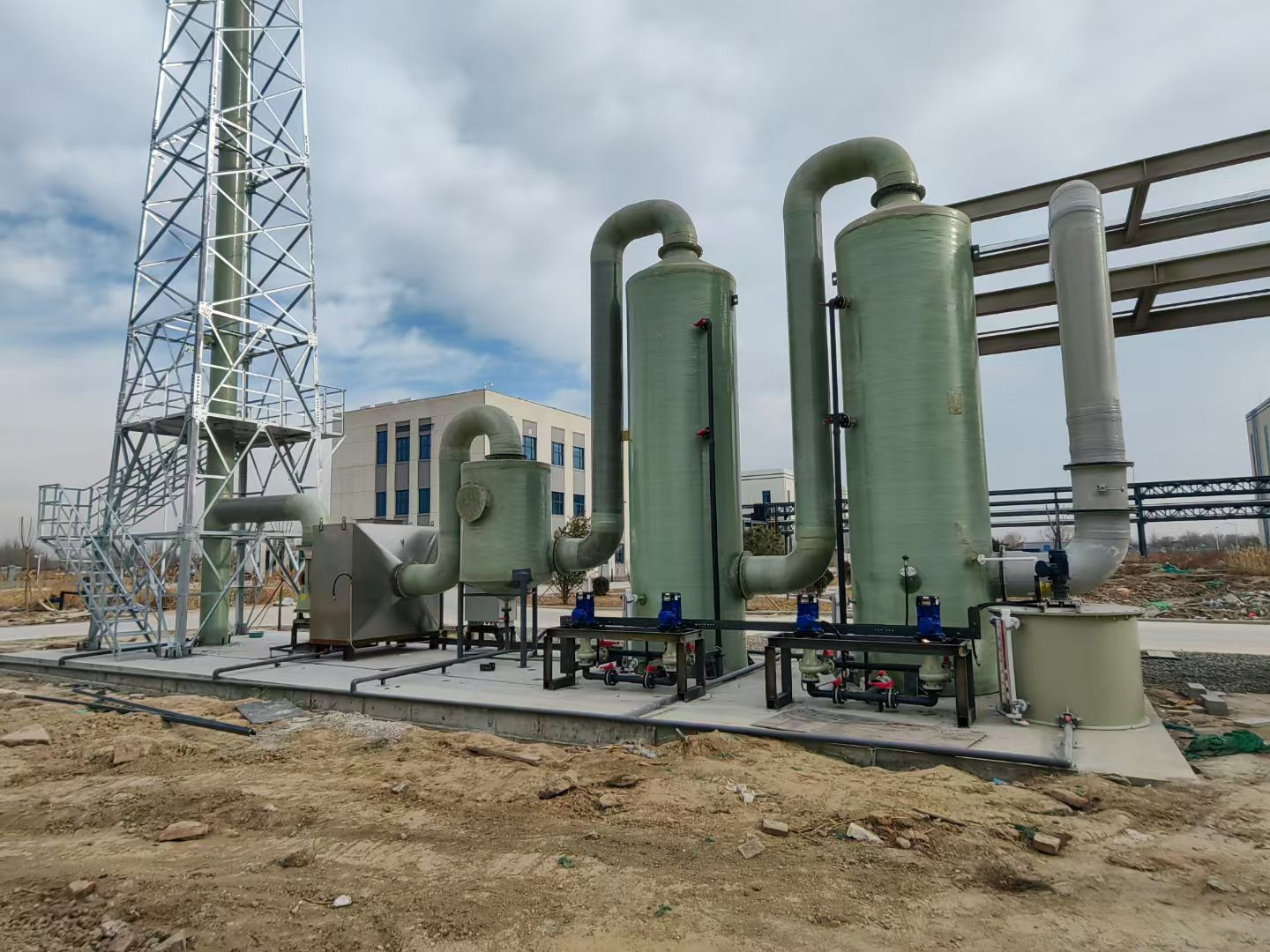 Waste gas treatment in the tank area of a pharmaceutical factory in Huanghua Zhongjie