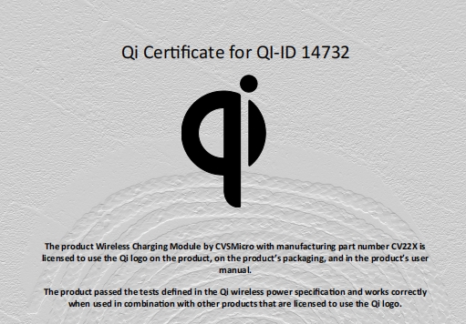 喜讯！劲芯微Qi2模组获得WPC Qi2.0全球首批认证证书