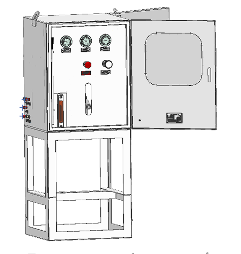 液动控制盘
液动控制盘以液压油作为安全阀的驱动介质,通过控制盘实现逻辑功能判断,对地面安全阀进行开关控制。控制盘液压的进入或排放将地面安全阀开启或关断,实现采气树的安全生产和停产保护。从而达到保护场站设备和人员安装的目的。
执行标准
SY/T7603 石油天然气钻采设备 井口安全控制系统
产品功能
1.高压检测点检测到高压
2.低压检测点检测到低压
3.ESD 紧急关断(包括在本地控制柜上的手柄关断)
4.远程关断(远程电磁阀关断)
5.防火易熔塞融化(井口发生火灾)同时关断全部地面安全翼阀
6.应为故障安全型。
动力源
手动液压泵,电动液压泵,气动液压泵
控制对象
仅控制液动地面安全阀
适用工况
适用工况更广,可适用各种工作环境
