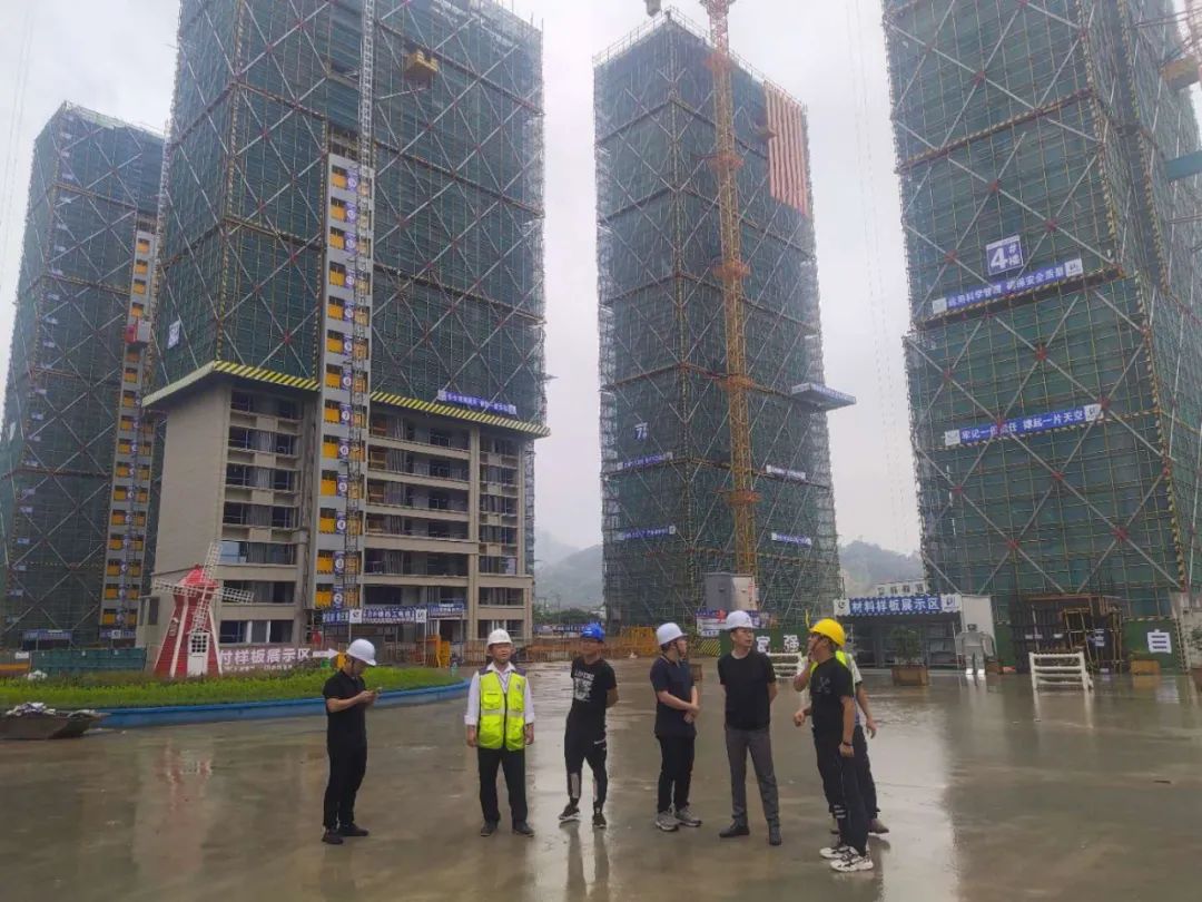 高教新區(qū)建設(shè)中心王偉主任一行蒞臨王宅項(xiàng)目工地，視察并指導(dǎo)工作