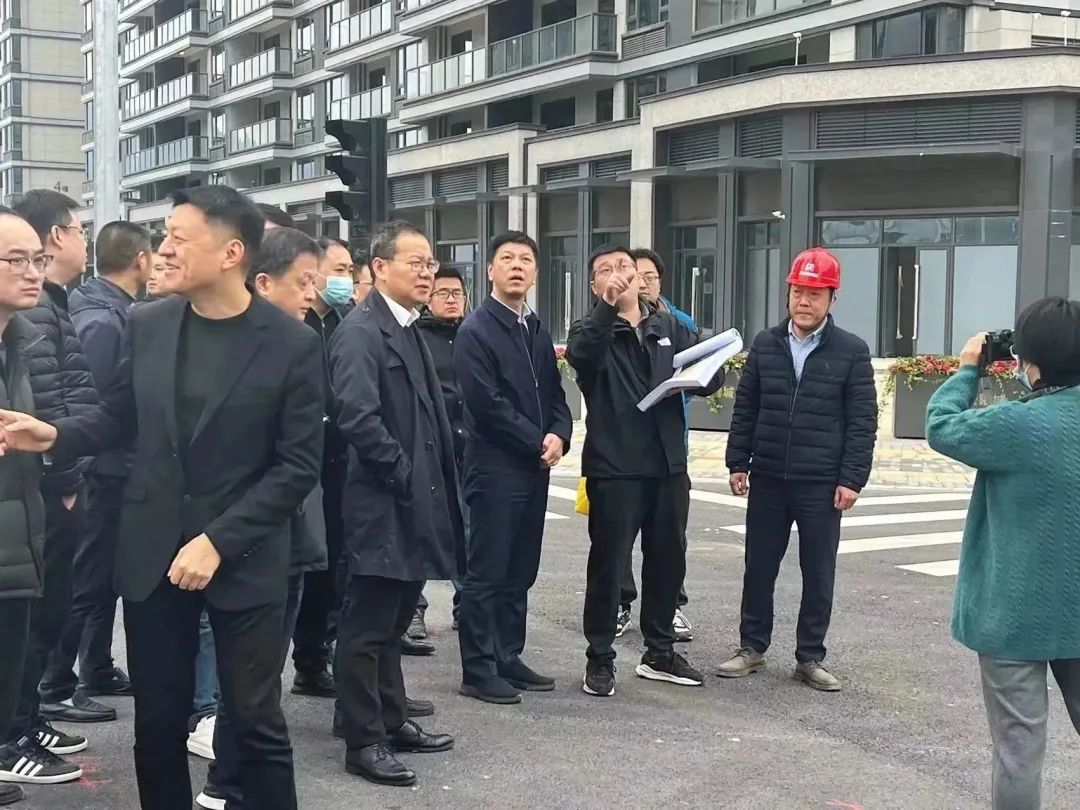 甌海區(qū)委書記曾瑞華率隊督查我集團(tuán)承建的兩個項目