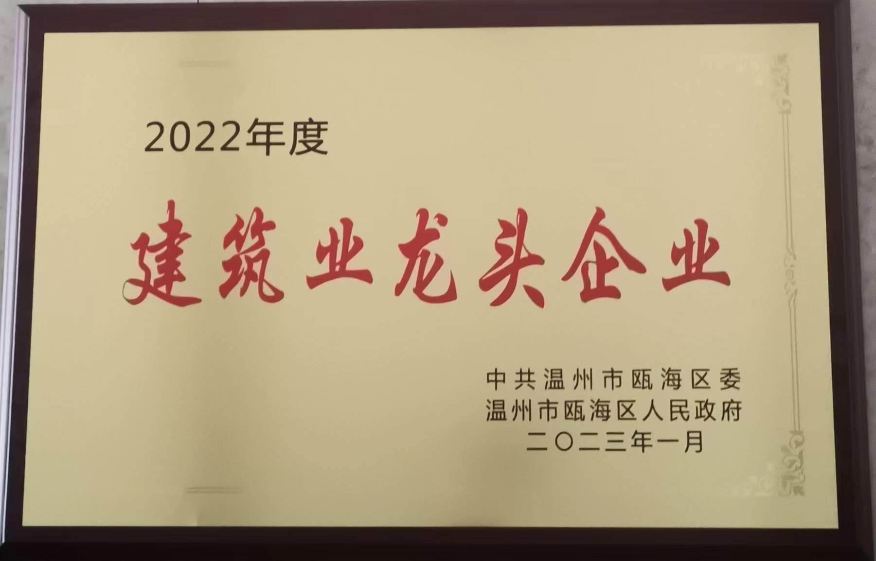 2022年度 建筑業(yè)龍頭企業(yè)