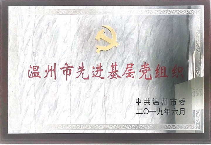 2019年度 溫州市先進(jìn)基層黨組織