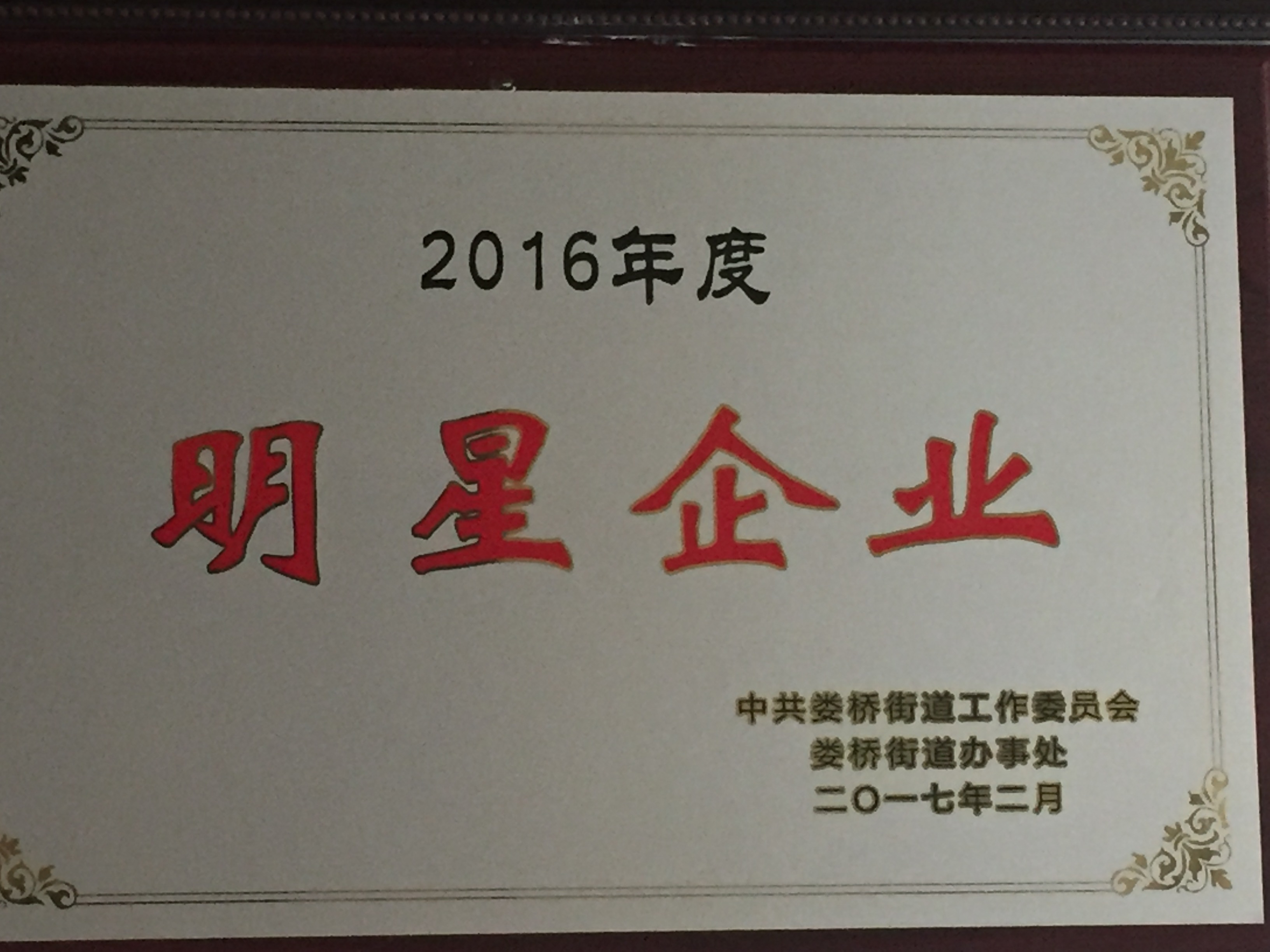 2016年度 明星企業(yè)