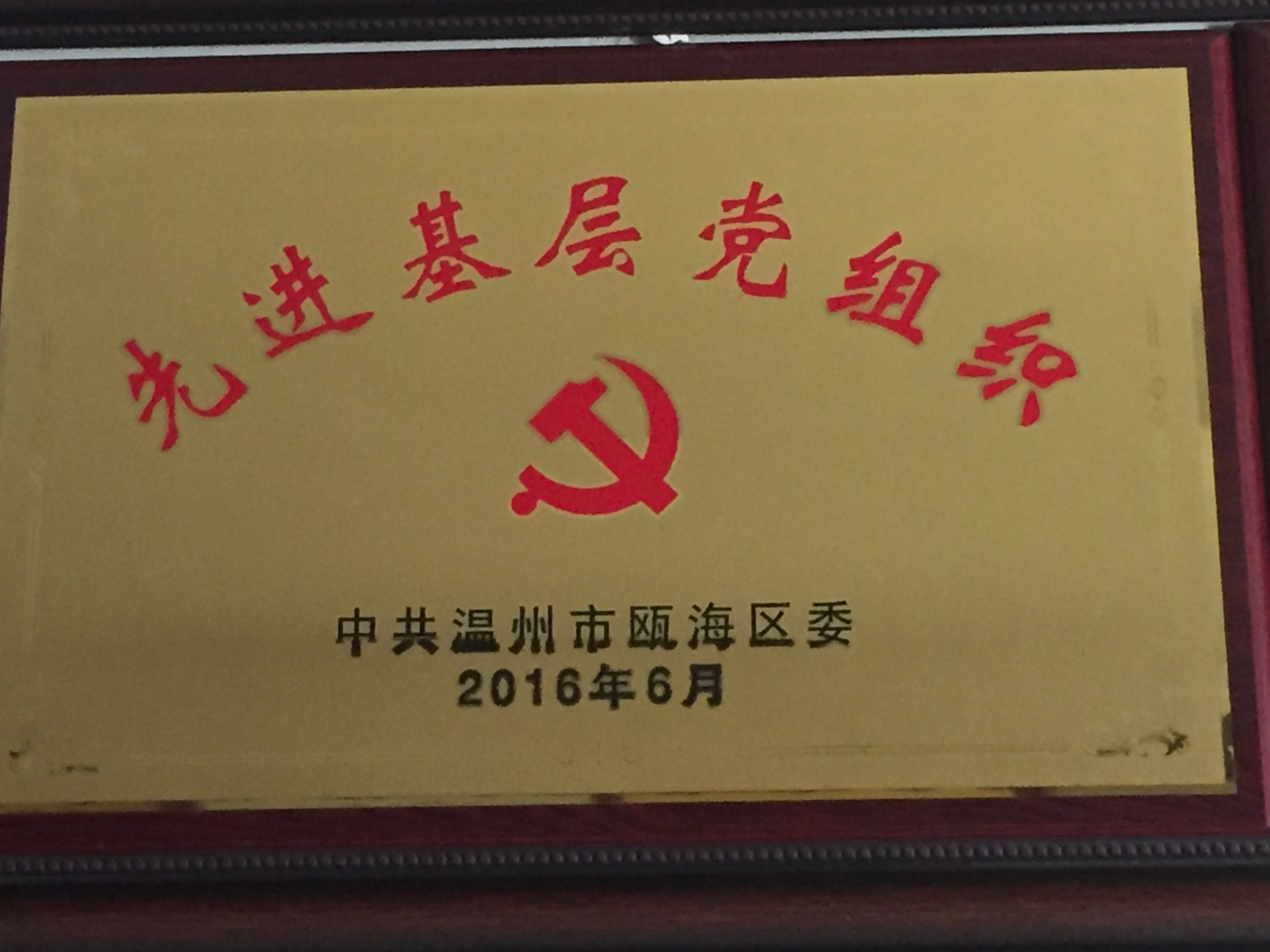 2016年度 先進(jìn)基層黨組織