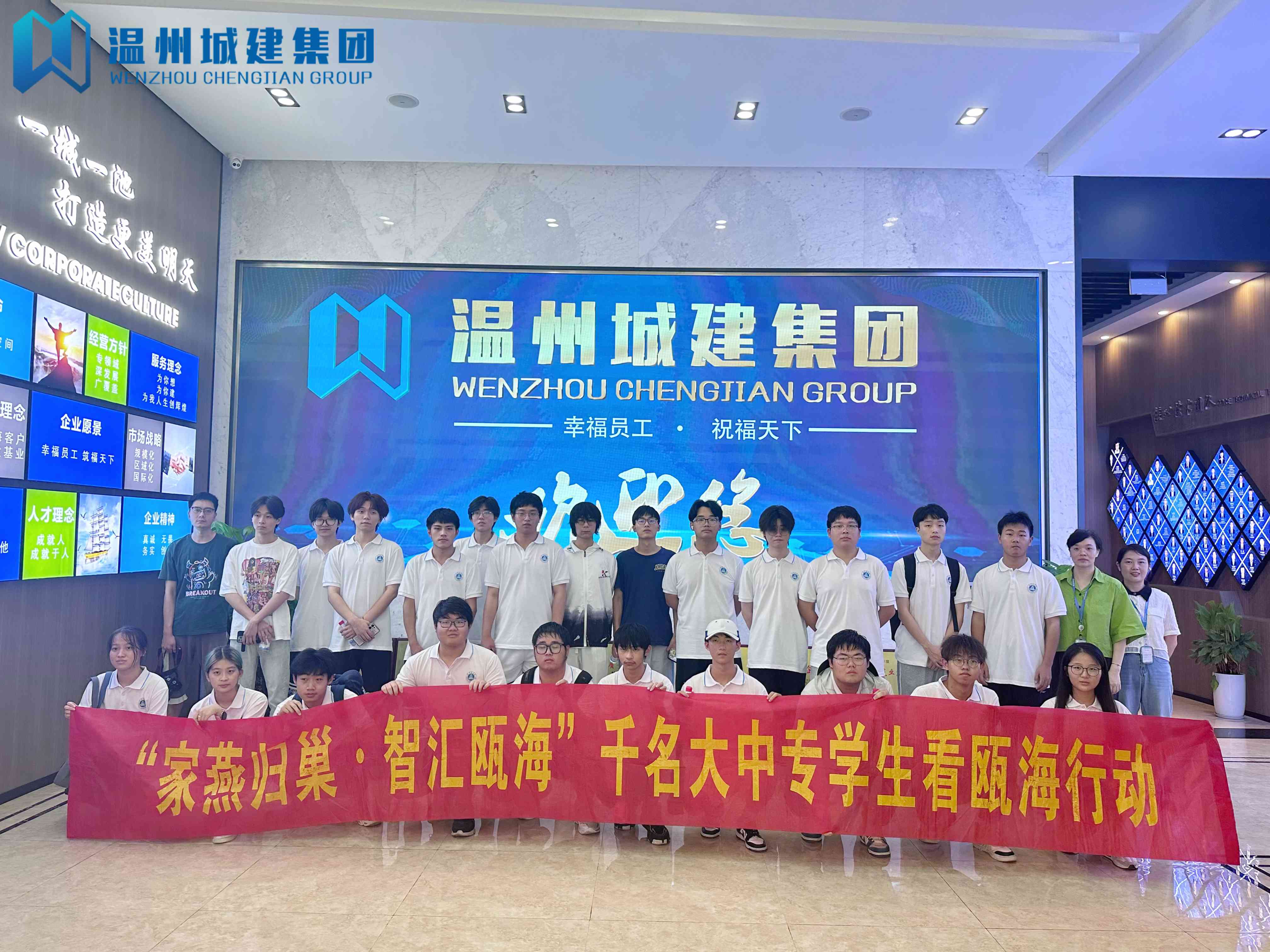 溫州商學院暑期社會實踐走進溫州城建集團