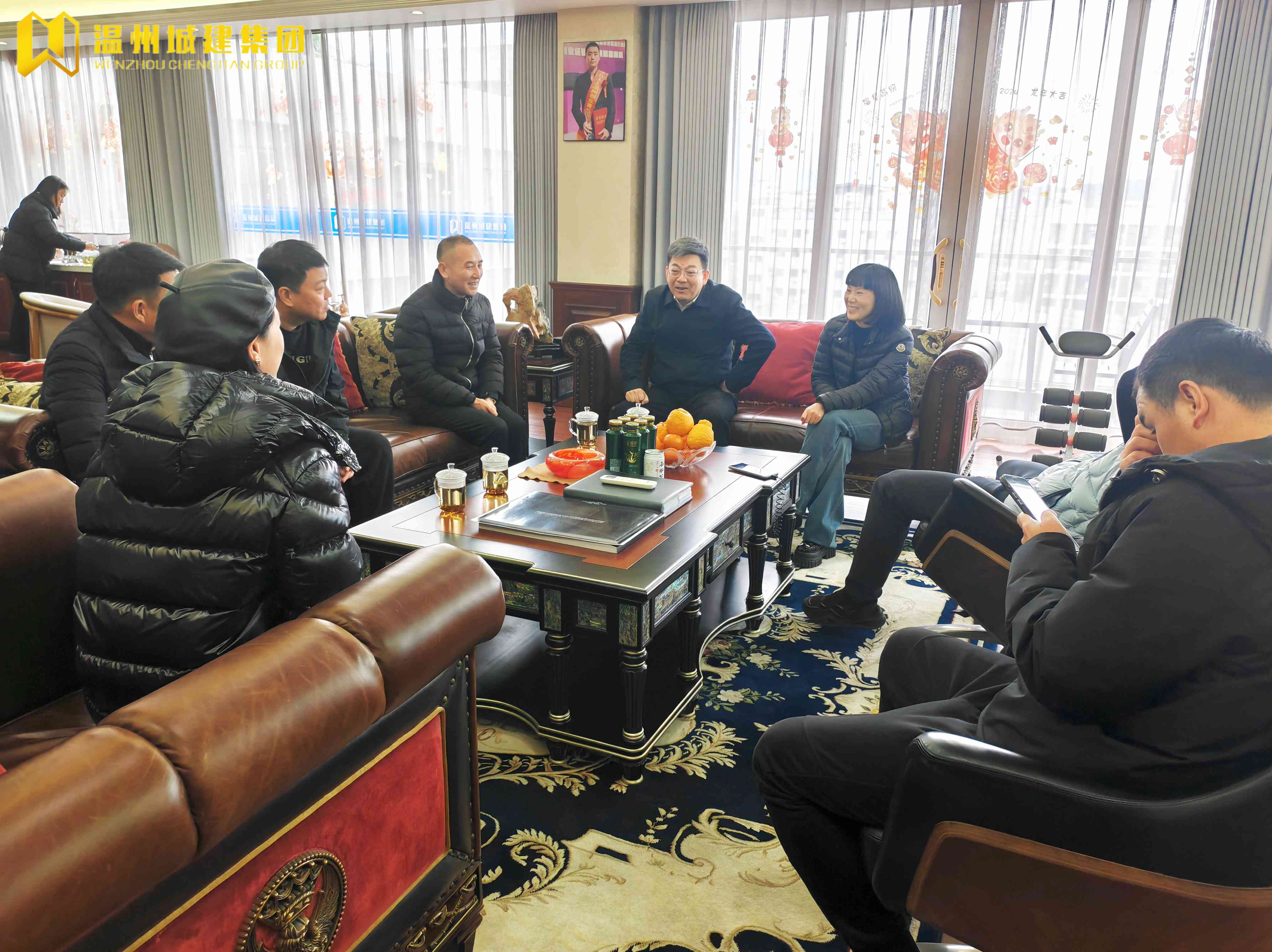 新春鼓干勁！婁橋街道黨工委書記陶瓊偉等一行蒞臨集團(tuán)新春走訪